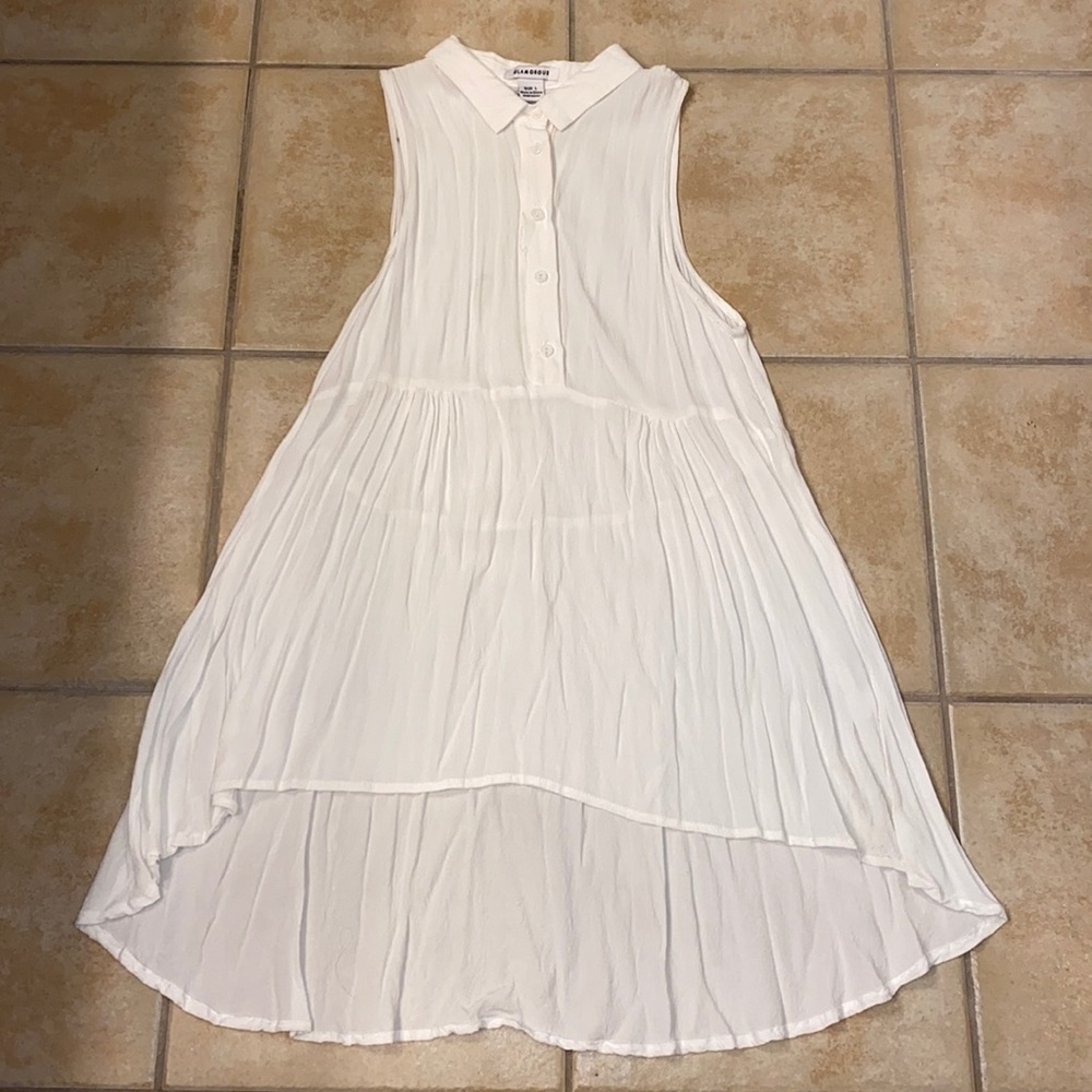 Glamorous - White High Low Long Shirt
